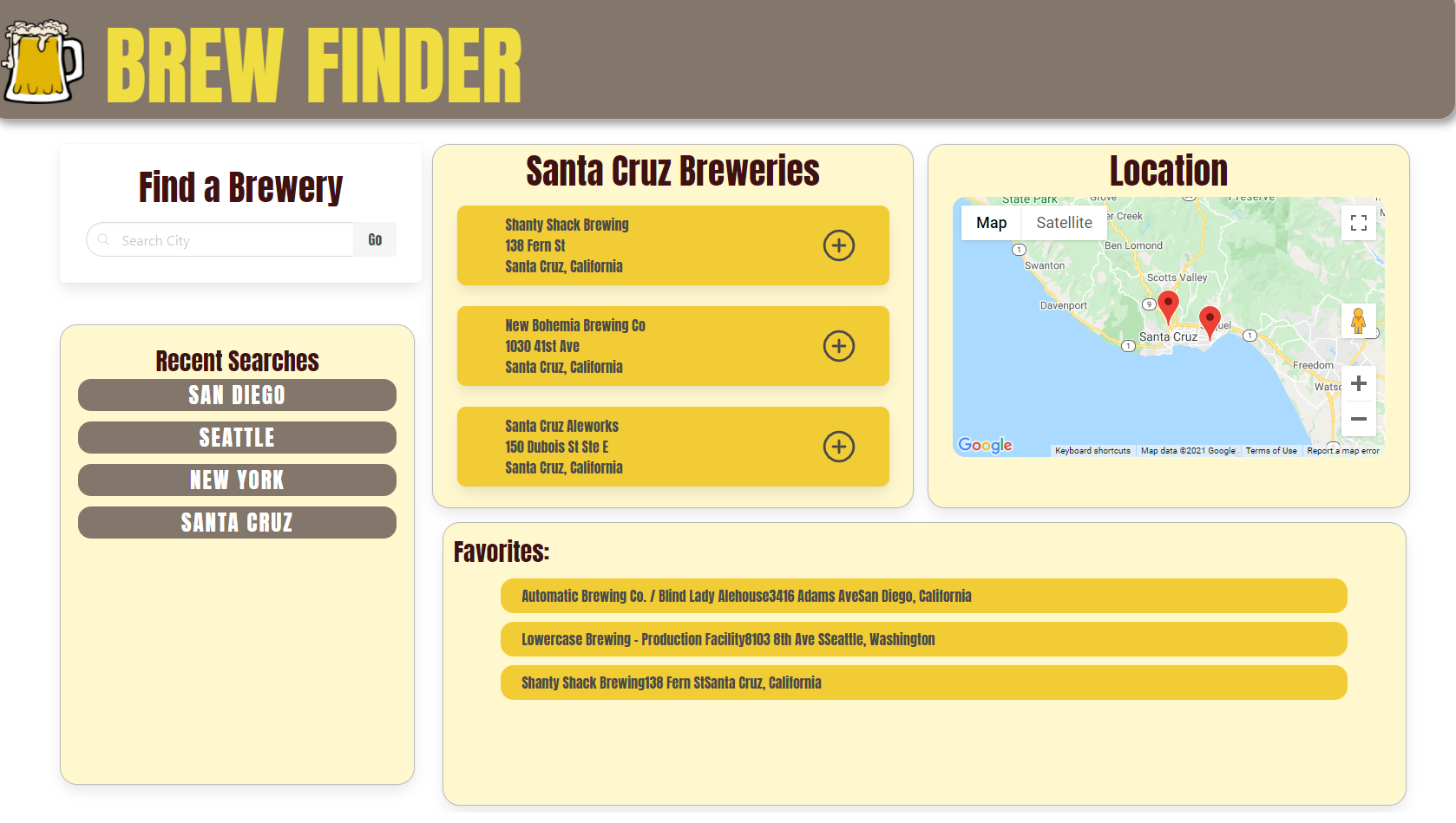 brew finder screenshot